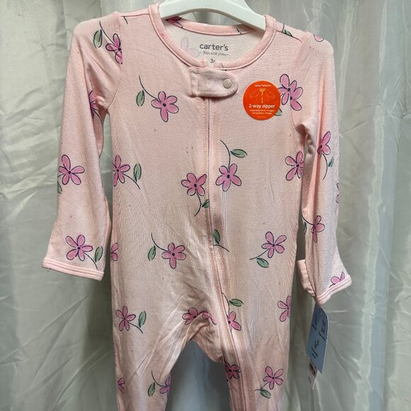 Lot of 12 Carter's Just One You Baby Girl's Soft Floral Sleep n Play Size 3M